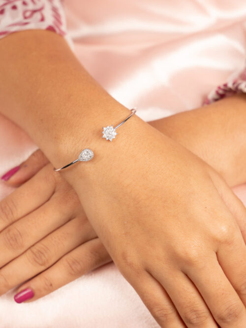 Pure Silver Flexible Ladies Kada