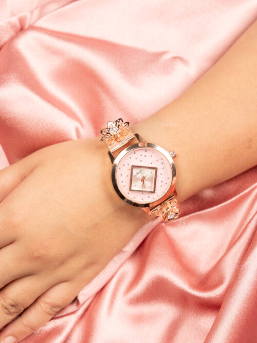 Rose Gold Pure Silver Ladies Fusion Watch
