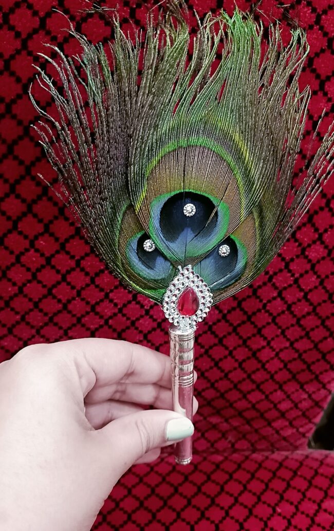Pure Silver Peacock feather - Image 2