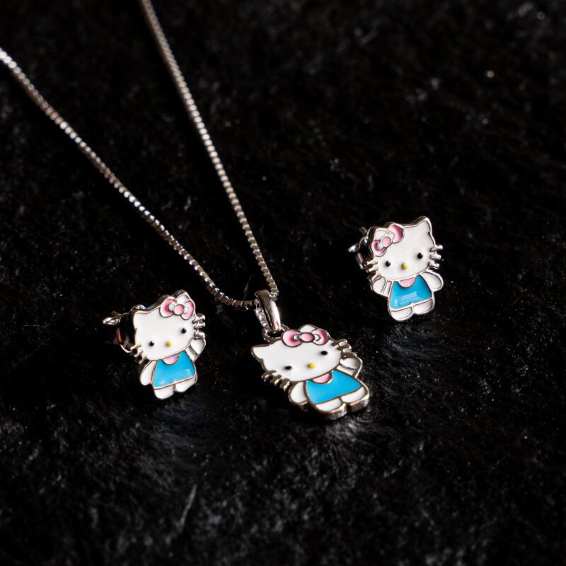 Pure Silver Kitty Set