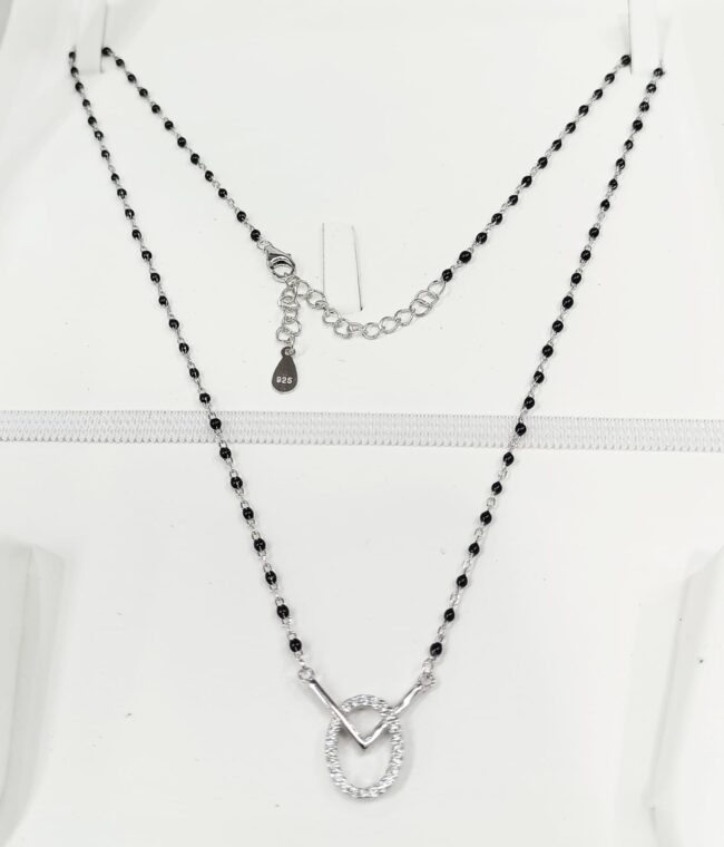 Desiagener Sleek Pure Silver Mangalsutra - Image 2