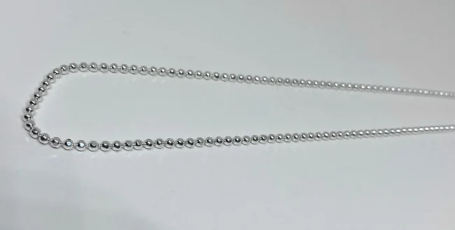 Pure Silver bead chain - Image 2