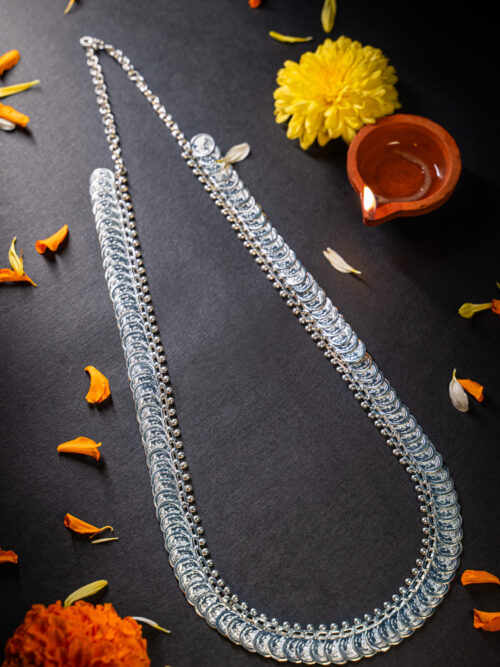 Pure Silver Big Coin Laxmi Haar