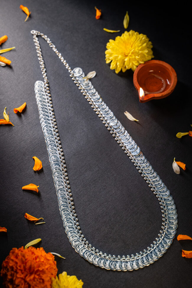 Pure Silver Big Coin Laxmi Haar