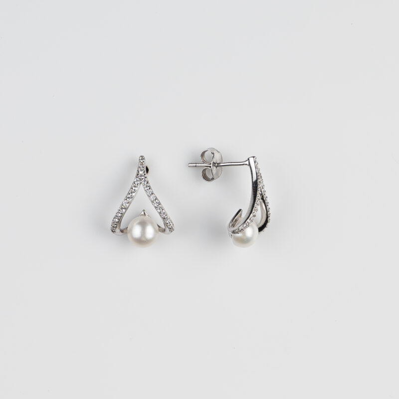 Pure Silver Exclusive Drop Pearl Set - Image 3