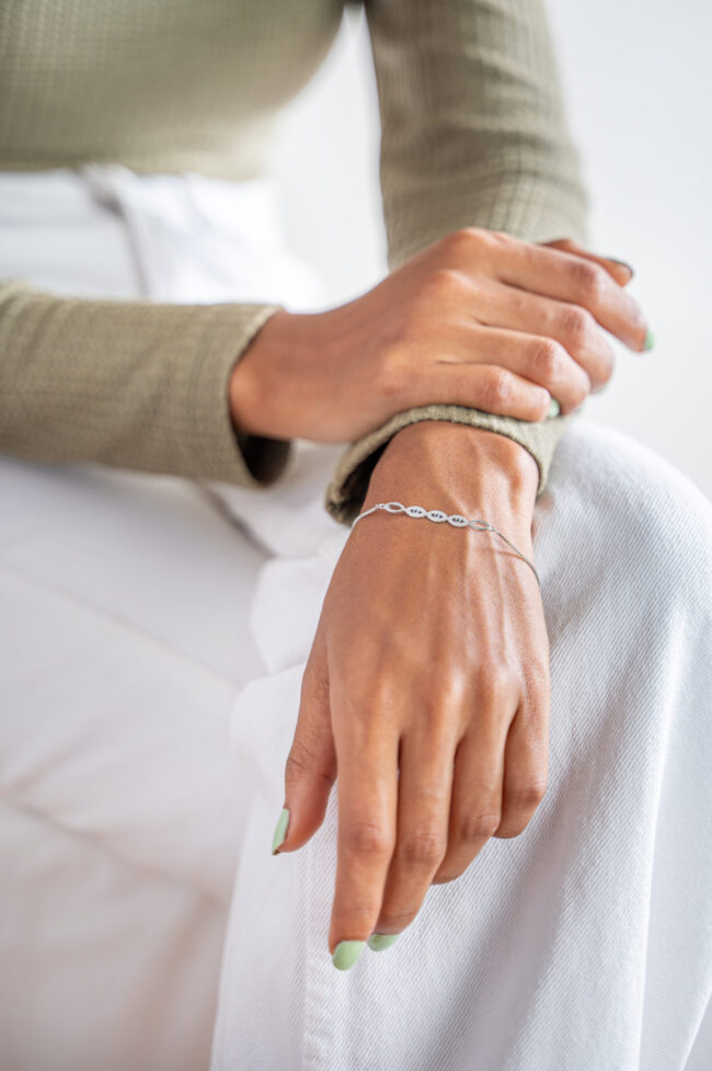 Pure Silver Eye Design Bracelet - Image 2