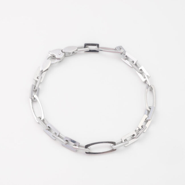 Pure Silver Platinum Design Bracelet - Image 3