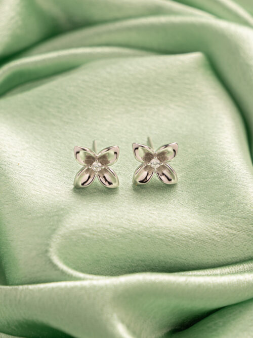 Pure Silver Swarovski Crystal Stud Earring
