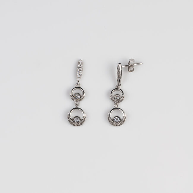 Pure Silver Teardrop Shaped Earring - Image 3