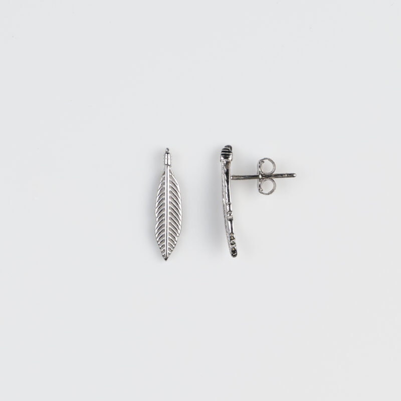 Pure Silver Leave Earring - Image 3