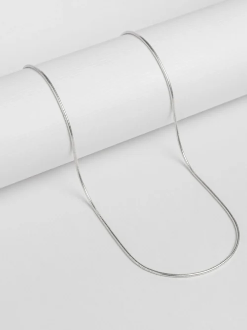 Pure Silver Plain Snake Chain