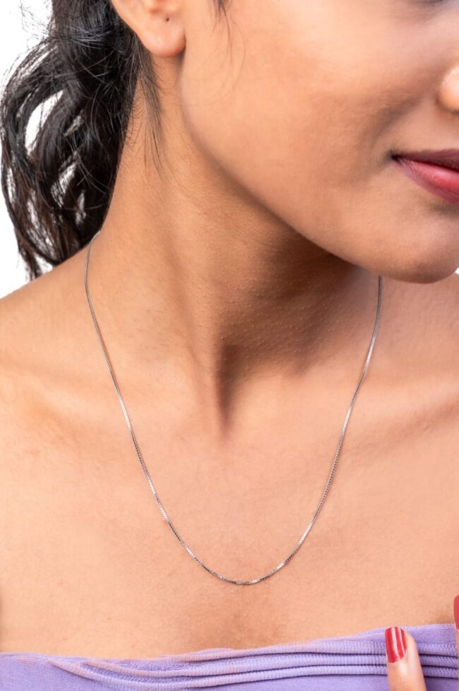 Pure Silver Italian Box Chain