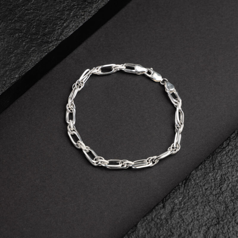 Pure Silver Inter Linked Bracelet