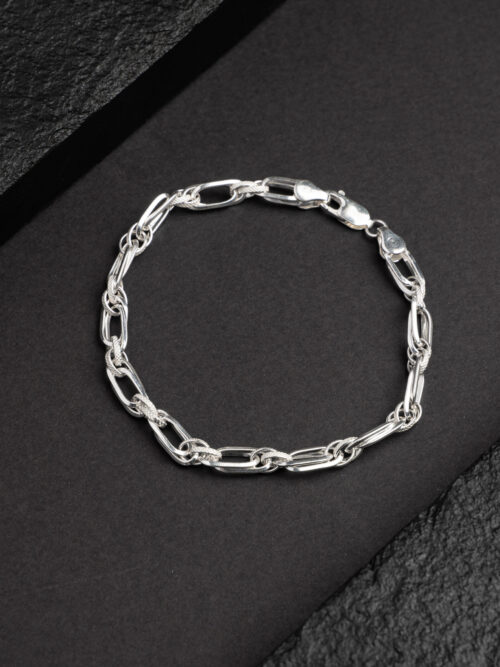 Pure Silver Inter Linked Bracelet