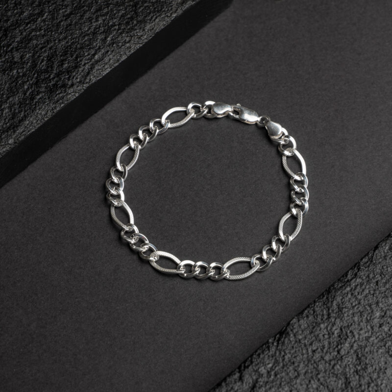 Pure Silver Dazzler Mens Bracelet