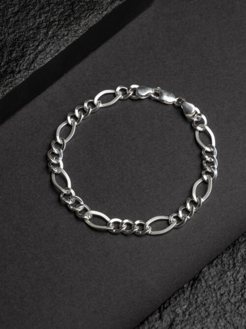 Pure Silver Dazzler Mens Bracelet