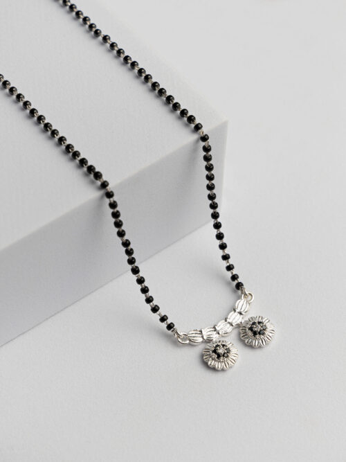 Double Vatti Pure Silvar Mangalsutra.