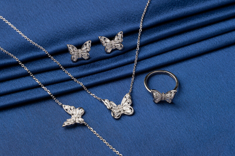 Sterling Silver Butterfly Combo Set