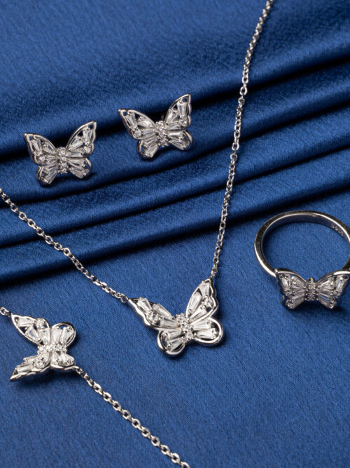 Sterling Silver Butterfly Combo Set
