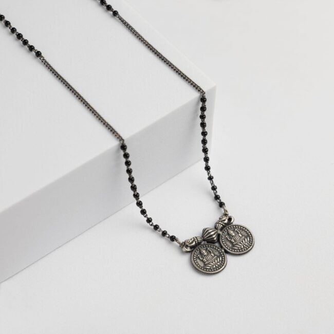Pure Silver Laxmi Kasu Mangalsutra