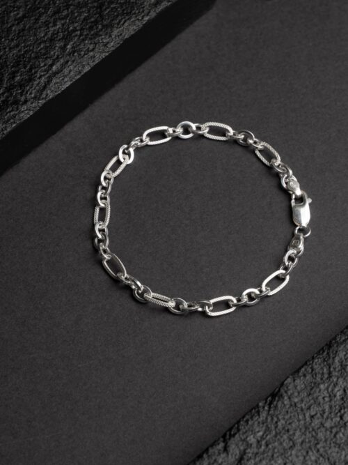 Pure Silver Sleek Linking Bracelet