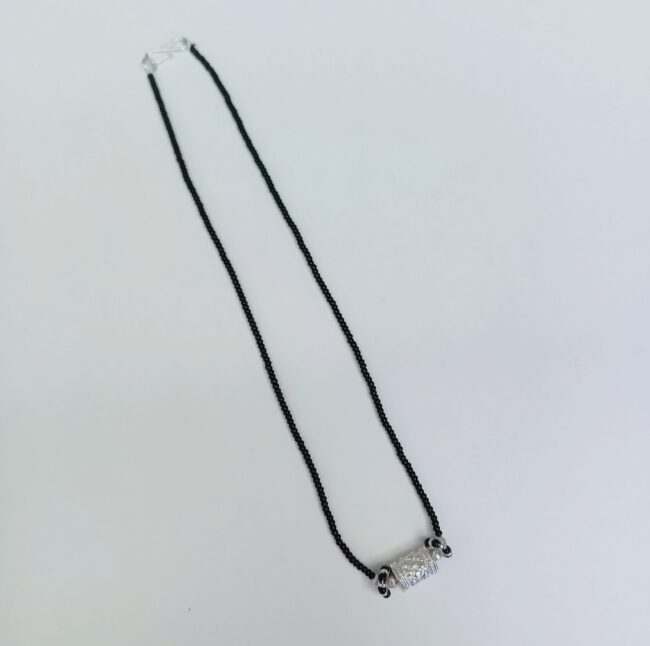 Pure Silver Designer Dumbru Bead Mangalsutra