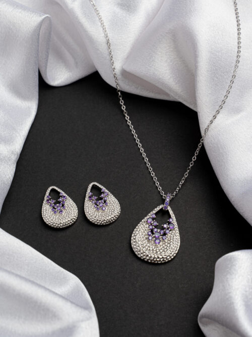 Pure silver Turkish crush pendant set