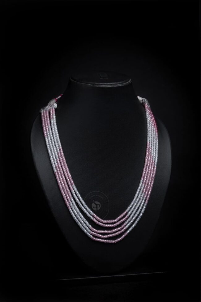 Semipersious Crystal Pink Mala