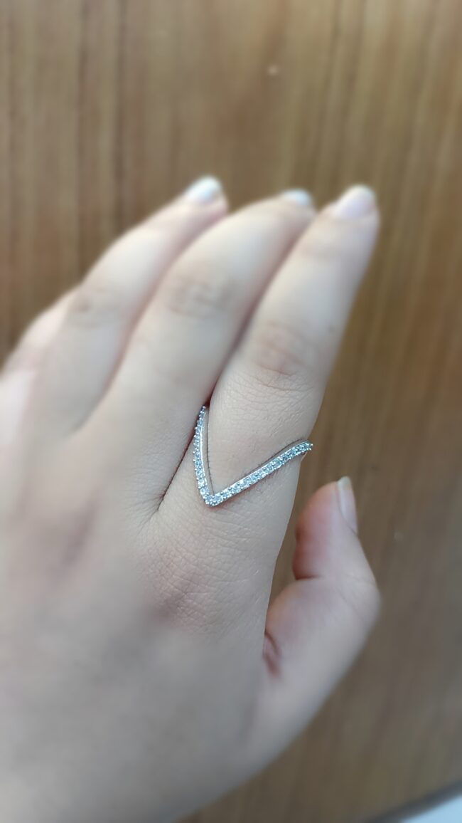 Pure Silver Stone Vanki Ring