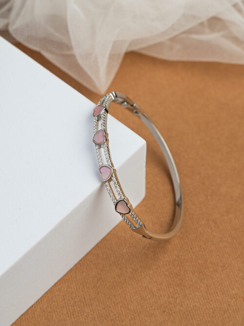 Pure Silver Heart Kada