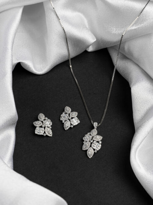 Pure Silver Solitaire Nakshatra Set