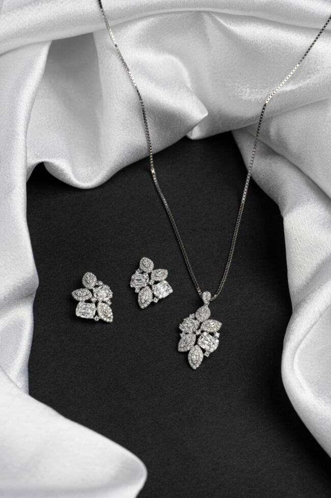 Pure Silver Solitaire Nakshatra Set