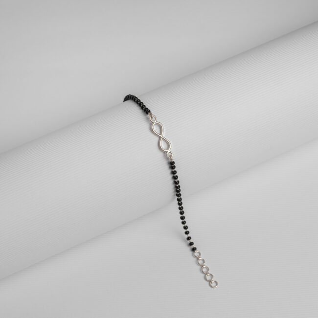 Pure Silver Infinity Hand Mangalsutra