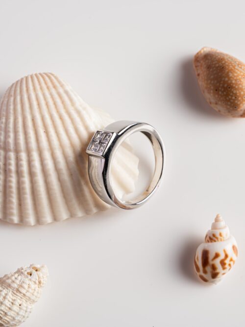 Pure Silver Mens Solider Finger Ring
