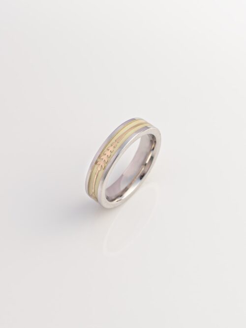 Pure Silver Arrow Glow Bang Ring