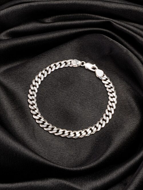 Pure Silver Curb Bracelet