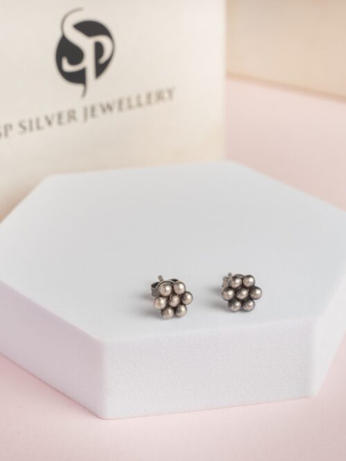 Pure Silver Small Kudi Earring