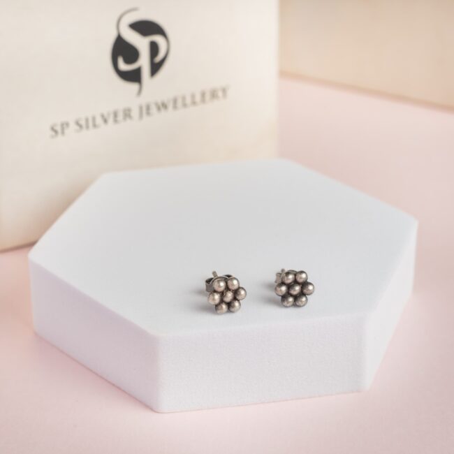 Pure Silver Small Kudi Earring