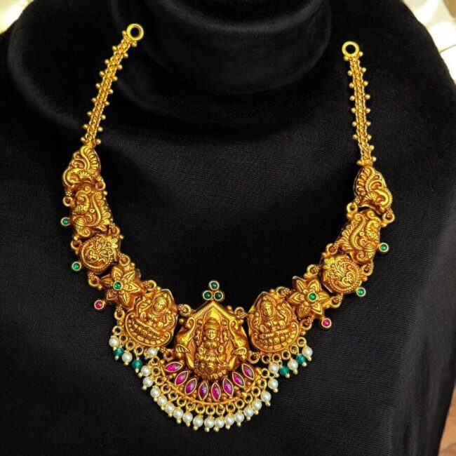 92.5 Silver Gold Plated Necklace