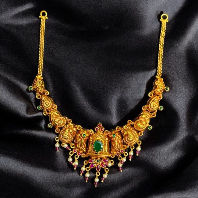 Gold Plated Temple Necklace.