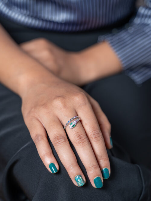 Pure Silver Snake Ring