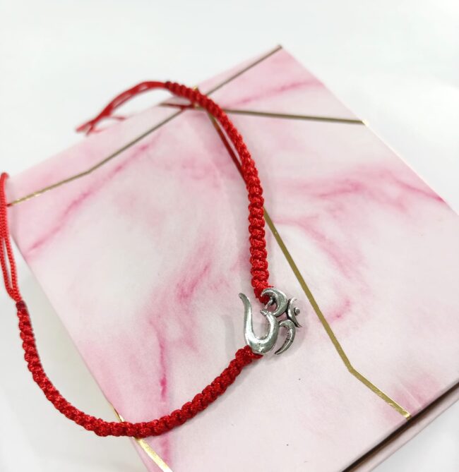silver rakhi