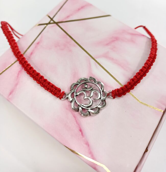 pure silver rakhi
