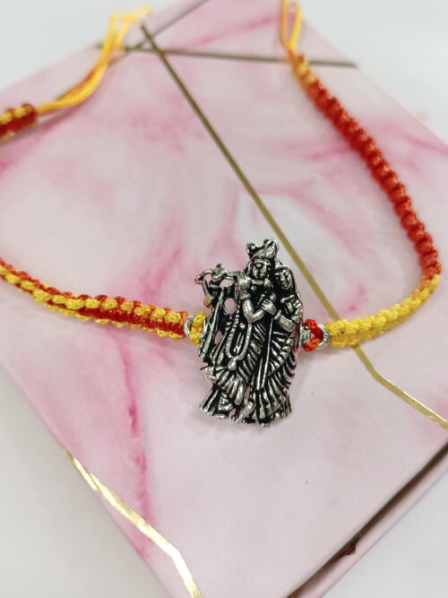silver rakhi