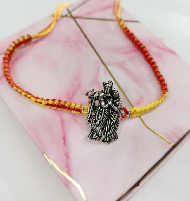 silver rakhi