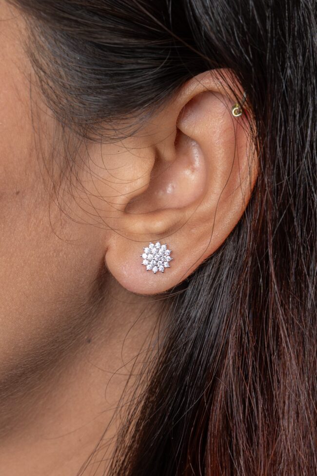 silver earrning