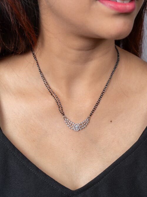 silver mangalsutra