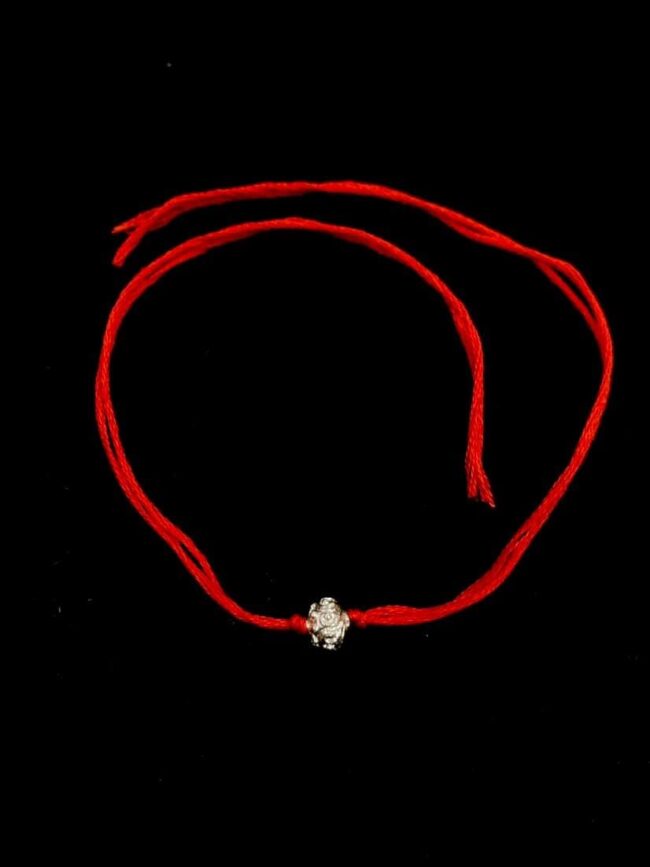 silver rakhi