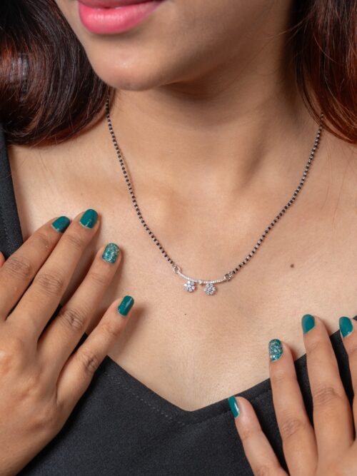 silver mangalsutra