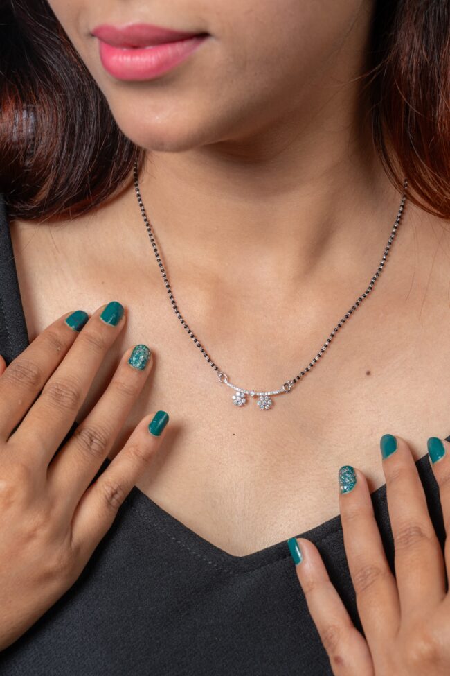 silver mangalsutra